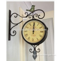 Vintage Rolling Metal Decorative Wall Clock Home Decoration